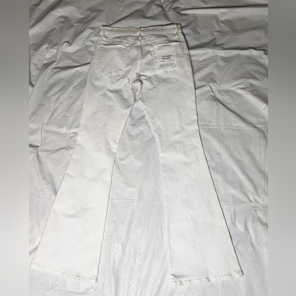 FRAME  Le High Flare White High Rise Jeans SZ 31 - Picture 3 of 6